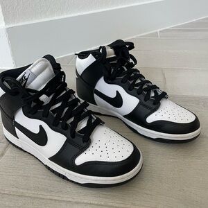NIKE Panda High Top Dunks Womens - womens 9.5 / men’s 7.5